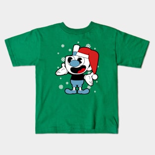 mugman christmas Kids T-Shirt